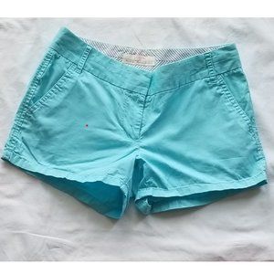 J Crew Broken-in Chino shorts - Aqua, size 2